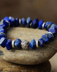Illustrious Sunburst Charm Bracelet | Lapis Lazuli and Amethyst 3