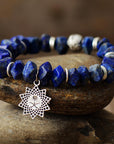 Illustrious Sunburst Charm Bracelet | Lapis Lazuli and Amethyst 4