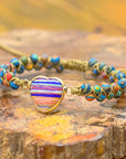 Imperial Jasper Love Bracelet | Vegan Leather 3