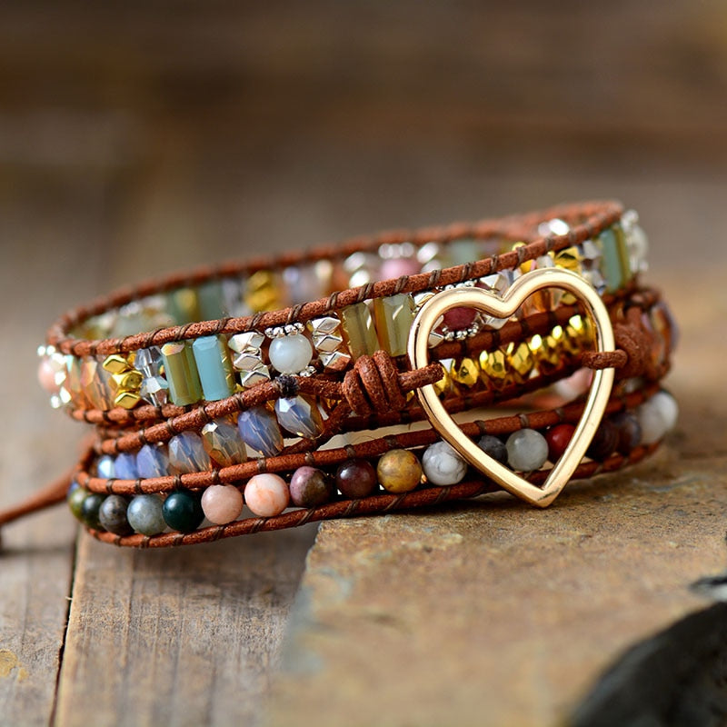 Imperial Jasper Love Wrap Bracelet | Gemstone 1