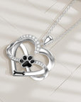 Infinity Heart & Paw Necklace | 925 Sterling Silver 0