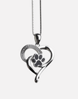 Infinity Paw Heart Necklace | Stainless Steel 1
