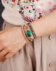 Intense Malachite Wrap Bracelet | Genuine Leather 3