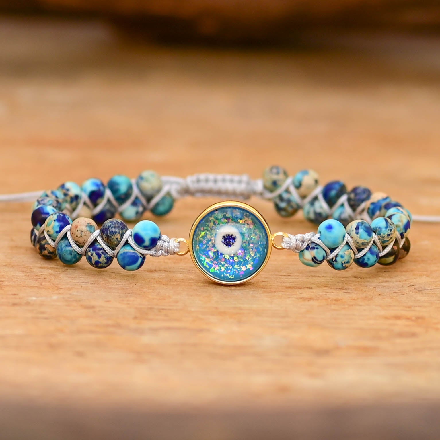 Intense Opal Evil Eye Bracelet | Copper 1