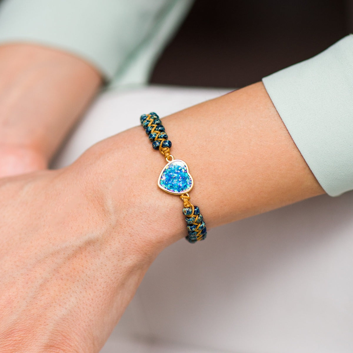 Intense Opal Love Bracelet | Blue Opal 1