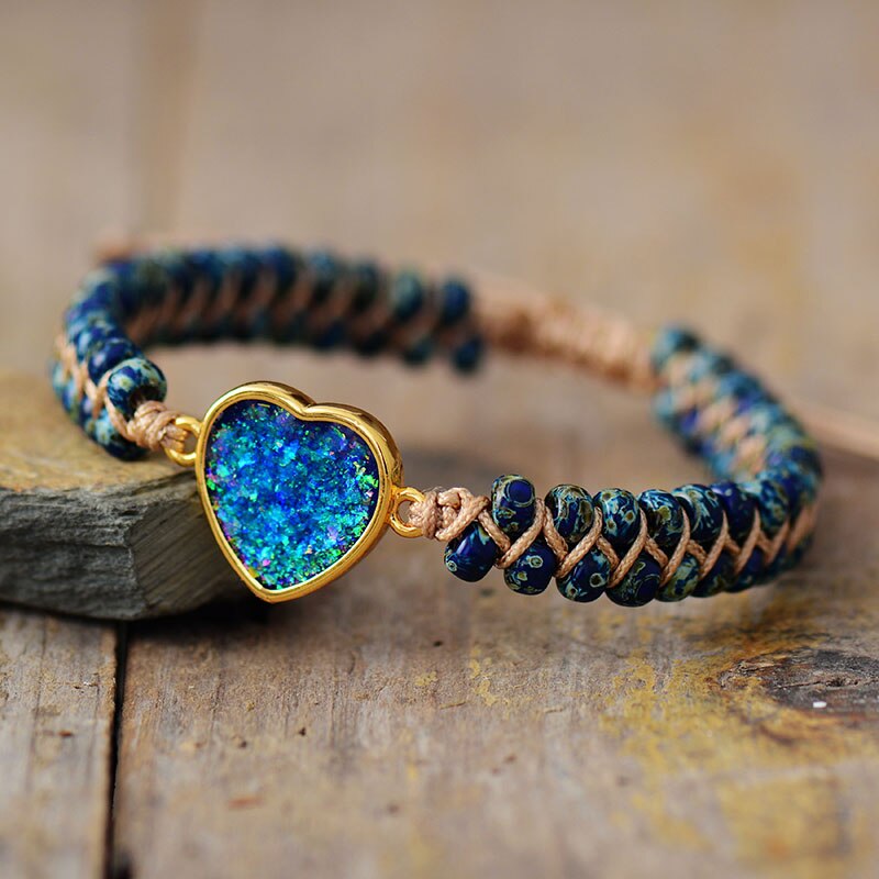 Intense Opal Love Bracelet | Blue Opal 3