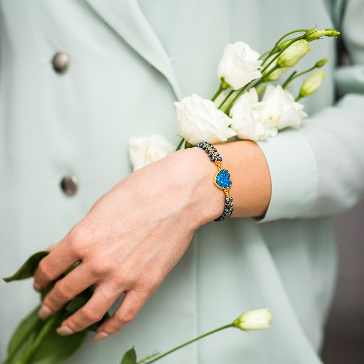 Intense Opal Love Bracelet | Blue Opal 4