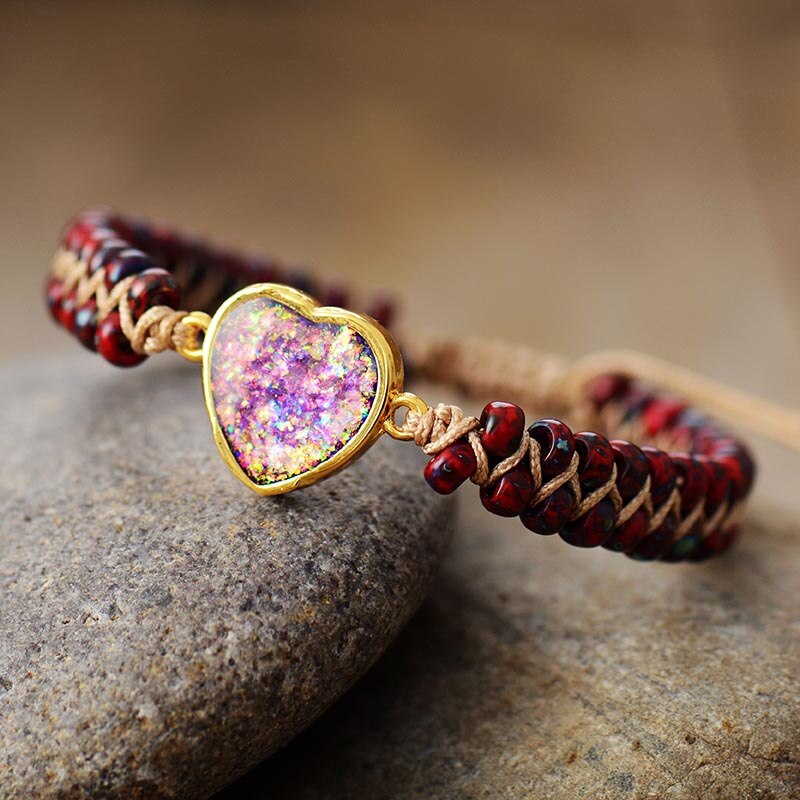 Intense Red Opal Love Protection Bracelet | Opal 2