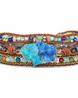 Jade Hamsa Wrap Bracelet | Genuine Leather 3
