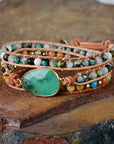 Jade Moss Agate Bracelet | Natural Stone 2