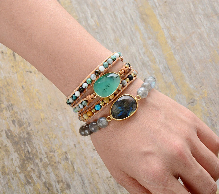 Jade Moss Agate Bracelet | Natural Stone 3