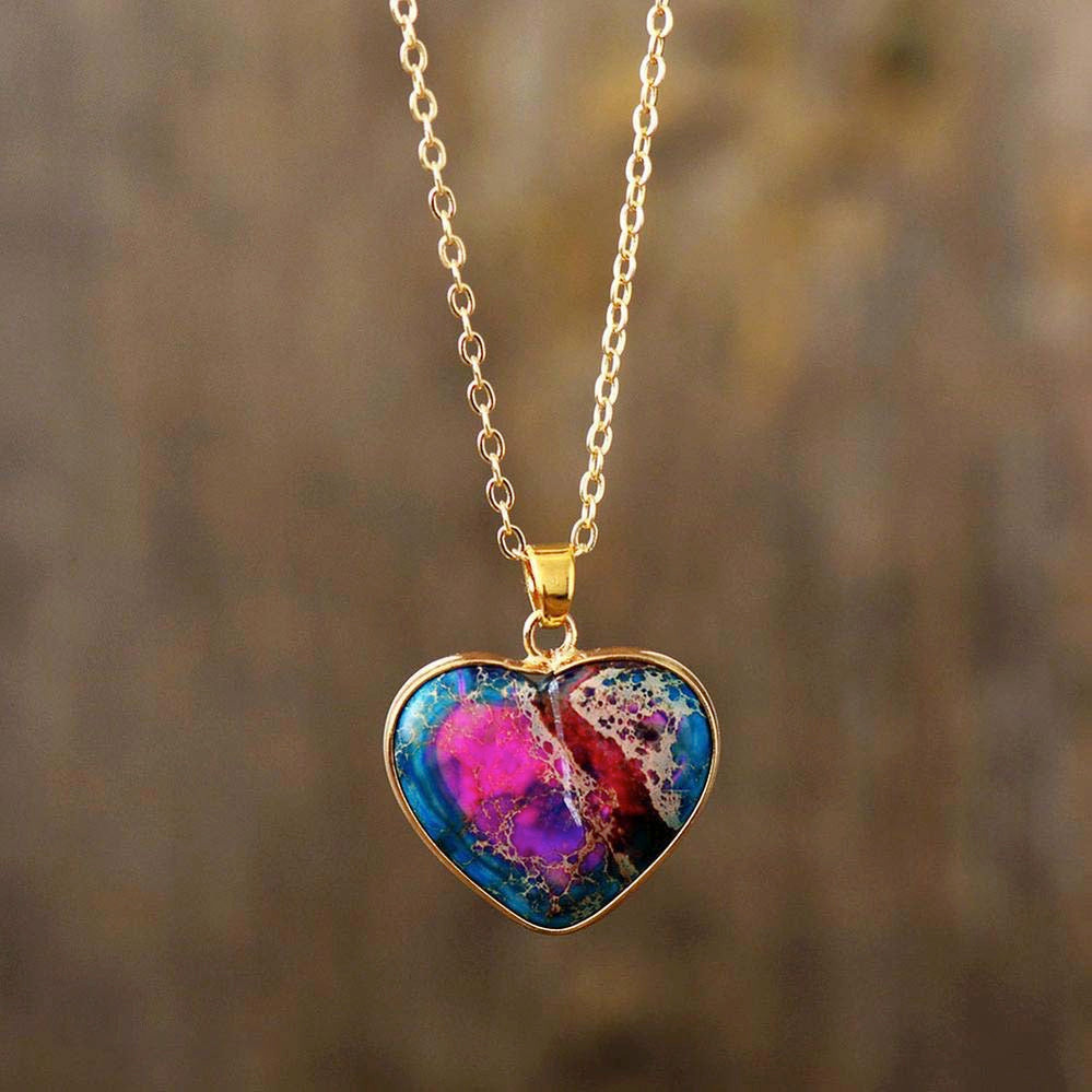 Jasper Love Protection Necklace | Stainless Steel 0