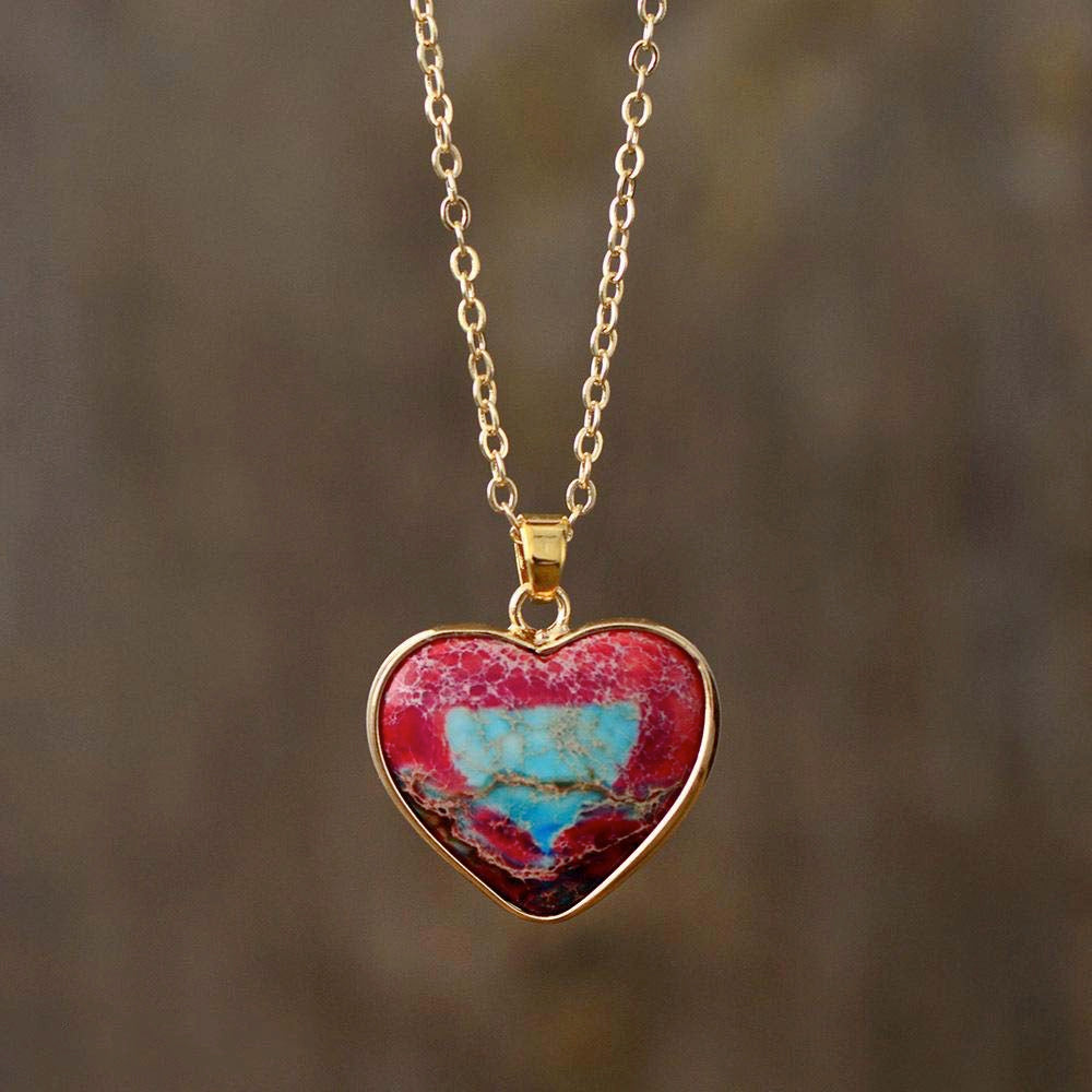 Jasper Love Protection Necklace | Stainless Steel 1