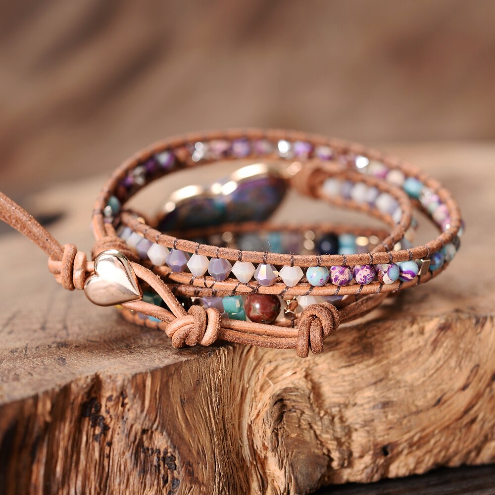 Jasper Love Wrap Bracelet | Jasper Stone 1