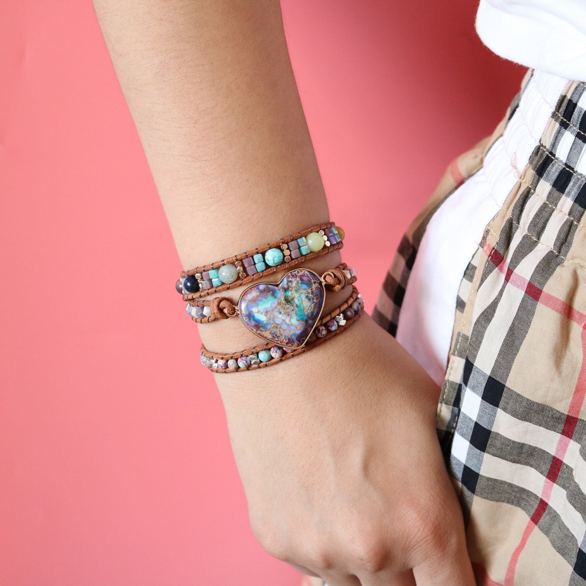 Jasper Love Wrap Bracelet | Jasper Stone 2