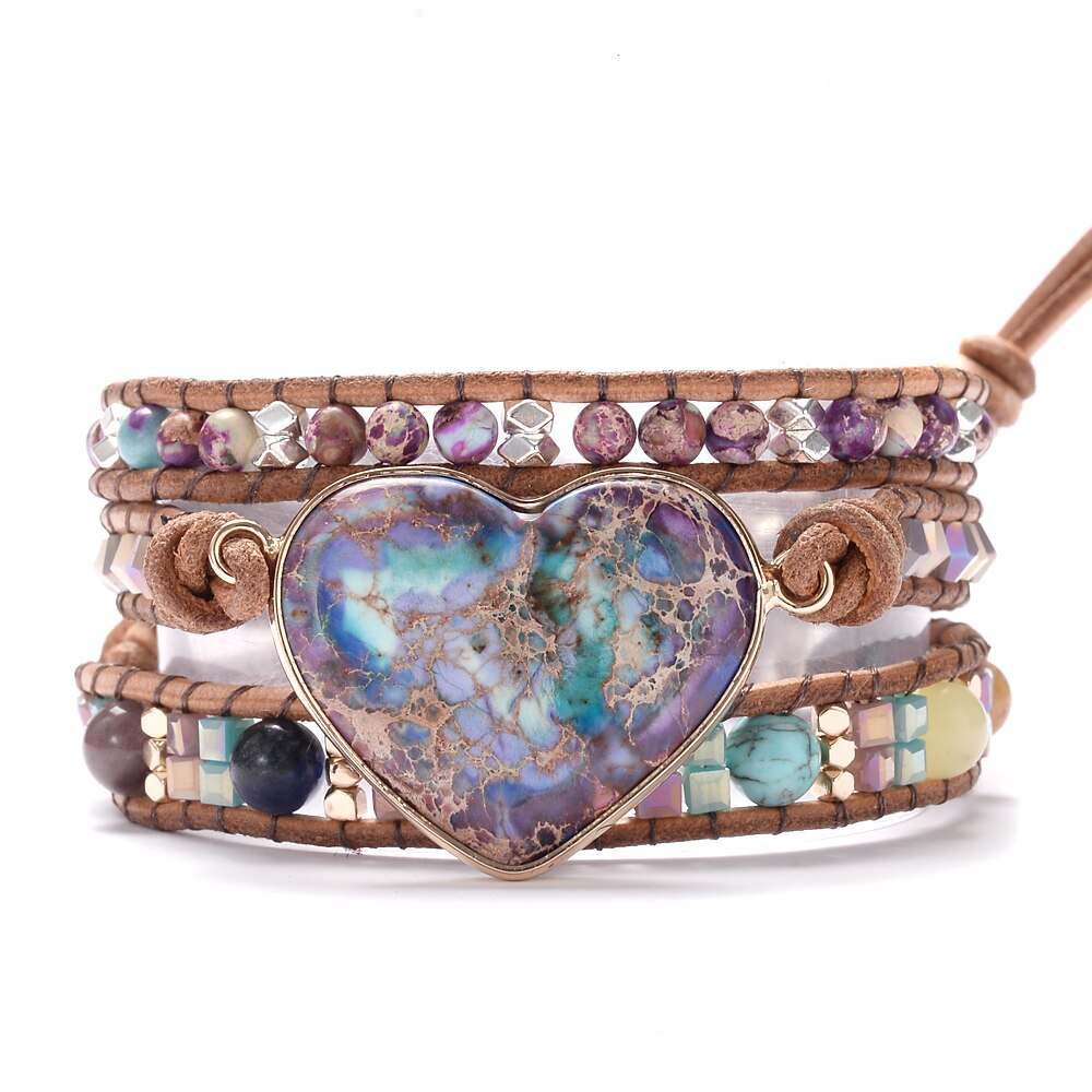 Jasper Love Wrap Bracelet | Jasper Stone 3