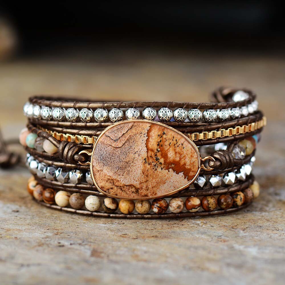 Jasper Wrap Bracelet | Alloy 0