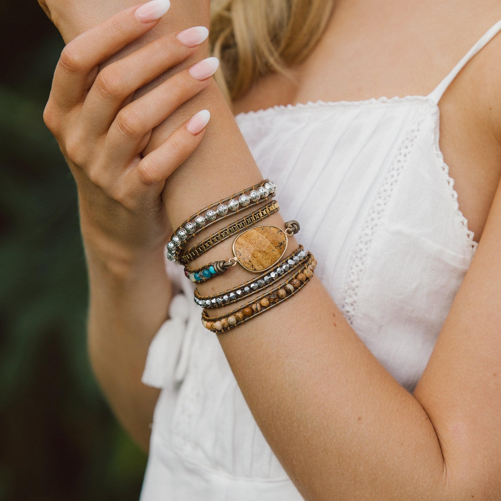 Jasper Wrap Bracelet | Alloy 1