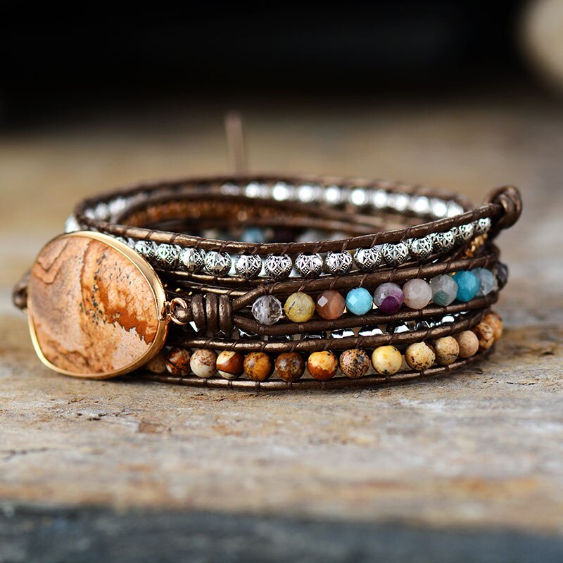 Jasper Wrap Bracelet | Alloy 3