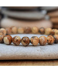 Jasper and Carnelian Mala Bead Bracelets | Natural Stones 5