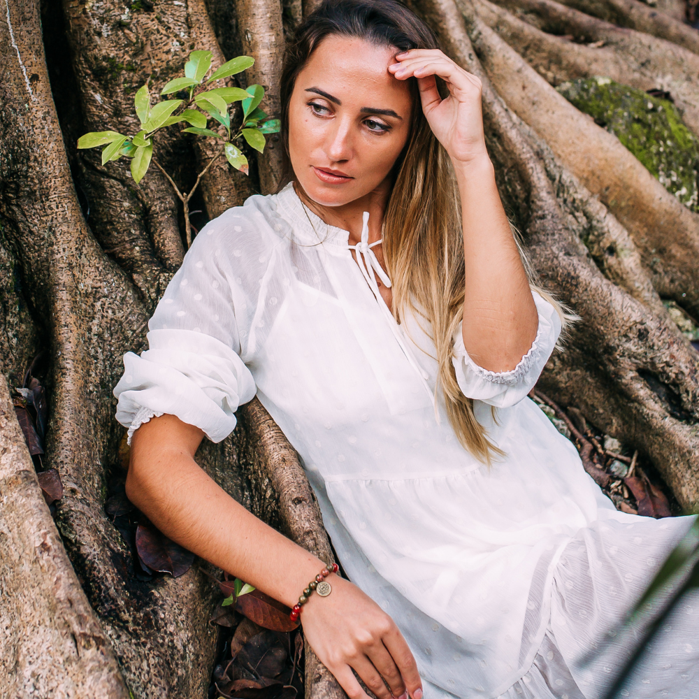 Jasper and Carnelian Mala Bead Bracelets | Natural Stones 6