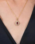 Kavella Solcrimson Necklace | Gold 1