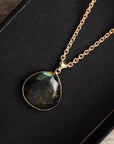 Labradorite Pendant Necklace | Stainless Steel 3