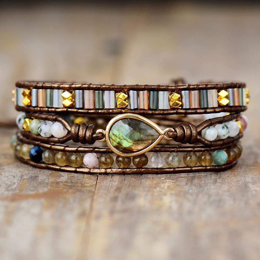 Labradorite Protection Bracelet | Natural Stone 0