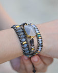 Labradorite Protection Wrap Bracelet | Natural Stone 3