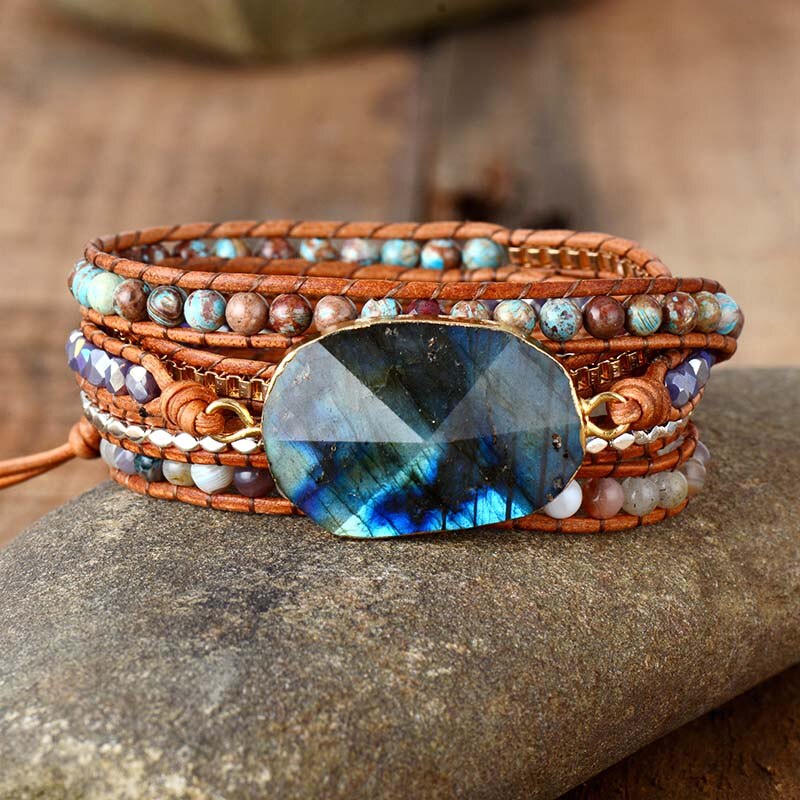 Labradorite Wrap Bracelet | Natural Stones 3