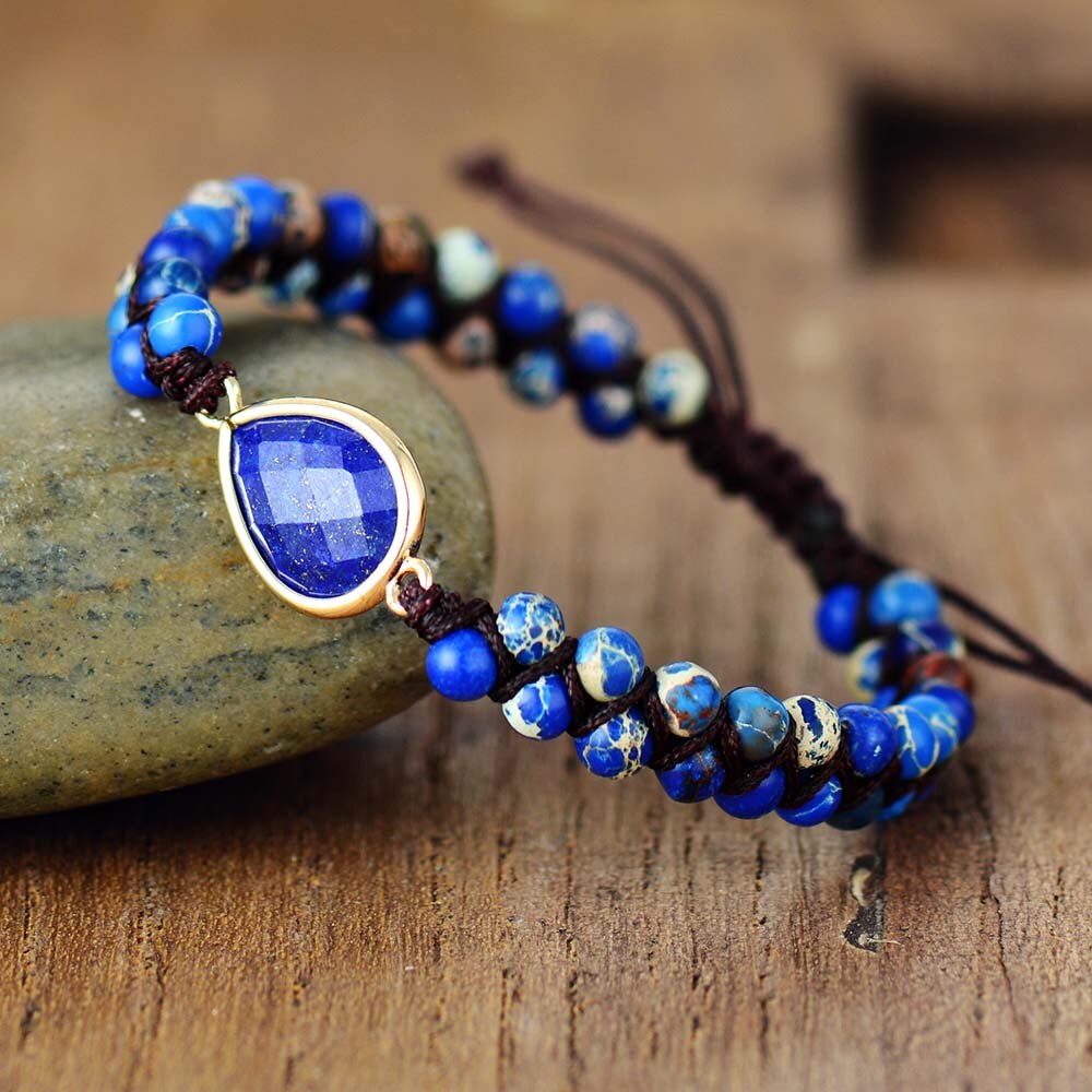 Lapis Lazuli Bracelet | Stainless Steel 0