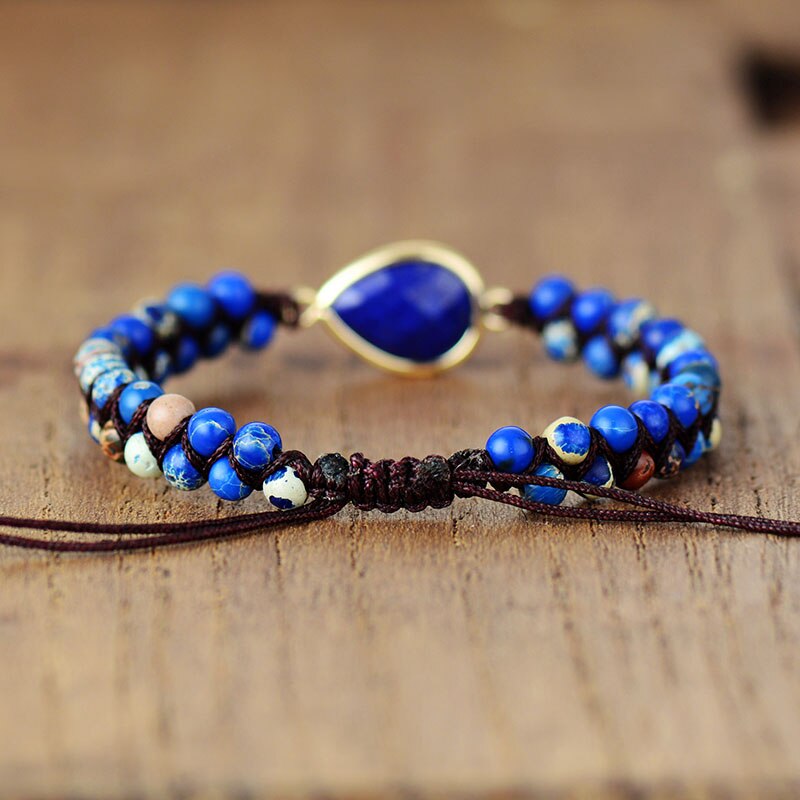 Lapis Lazuli Bracelet | Stainless Steel 1