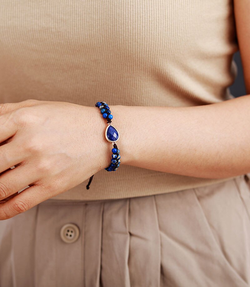 Lapis Lazuli Bracelet | Stainless Steel 2
