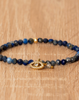 Lapis Lazuli Evil Eye Bracelet | Stainless Steel 0
