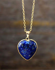 Lapis Lazuli Love Necklace | Stainless Steel 0