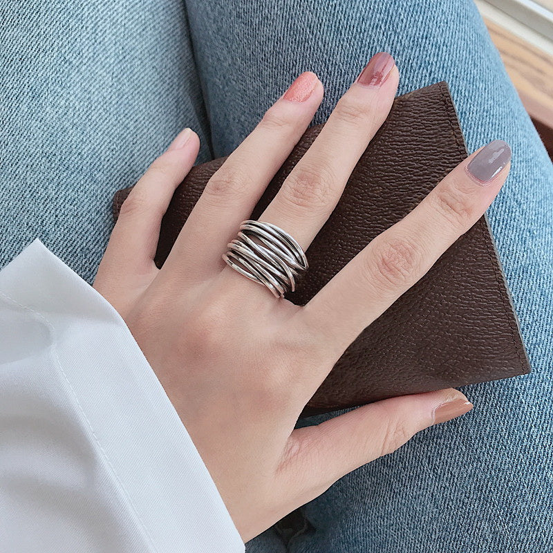 Layered 925 Sterling Silver Ring | Sterling Silver 1