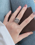 Layered 925 Sterling Silver Ring | Sterling Silver 1