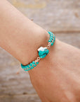 Lotus Turquoise Bracelet | Zinc Alloy 0