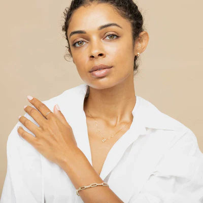 Love Letter Initial Necklace | Gold 3