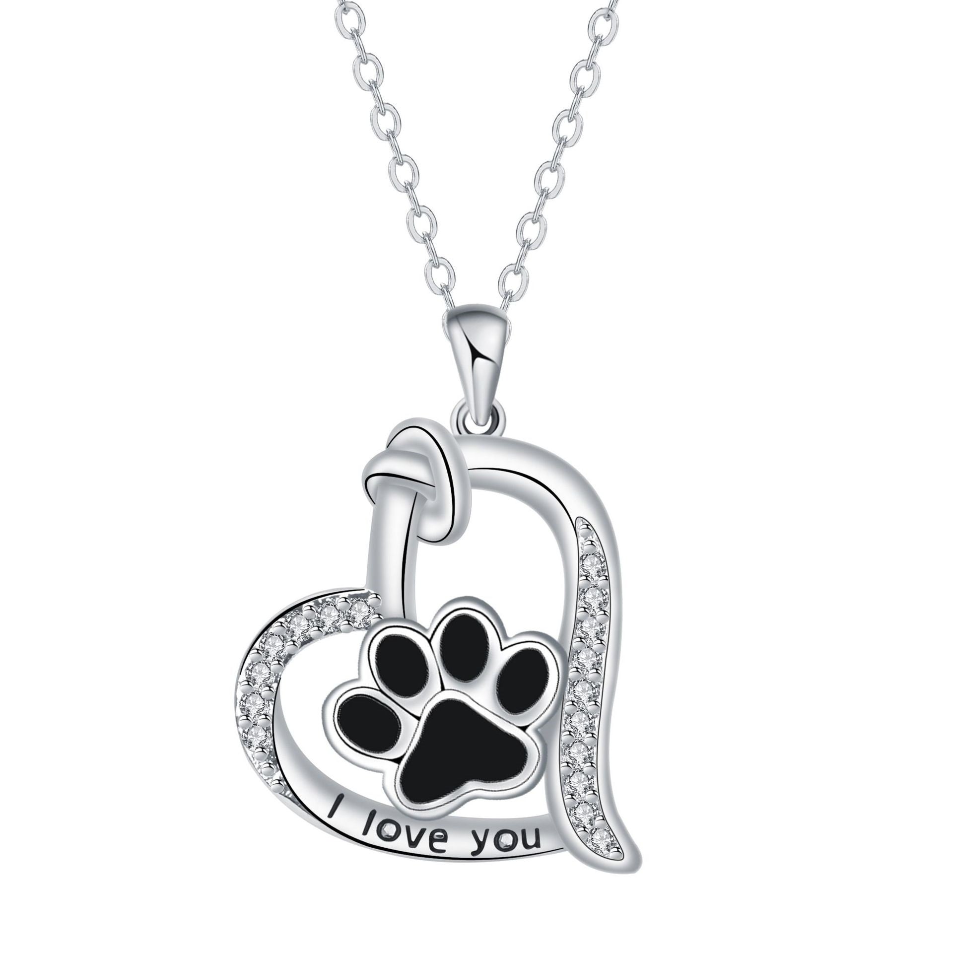 Loving Companion | Dog Necklace | Dog Paw Necklace | Heart-Shaped Pendant 3