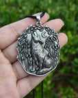 Moon Wolf Pendant Necklace | Premium Metal Alloy 0