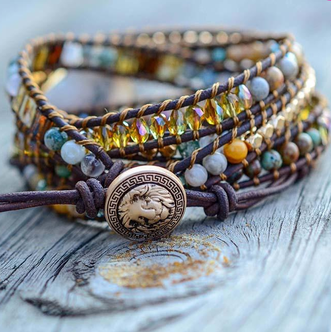 Moonlight Goddess Agate Bracelet | Natural Stone 4