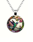 Nature's Charm | Hummingbird Pendant Necklace | Vintage Glass Dome Jewelry | Everyday Wear 3