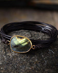 Ocean Breeze Bracelet | Labradorite and Green Opal 0