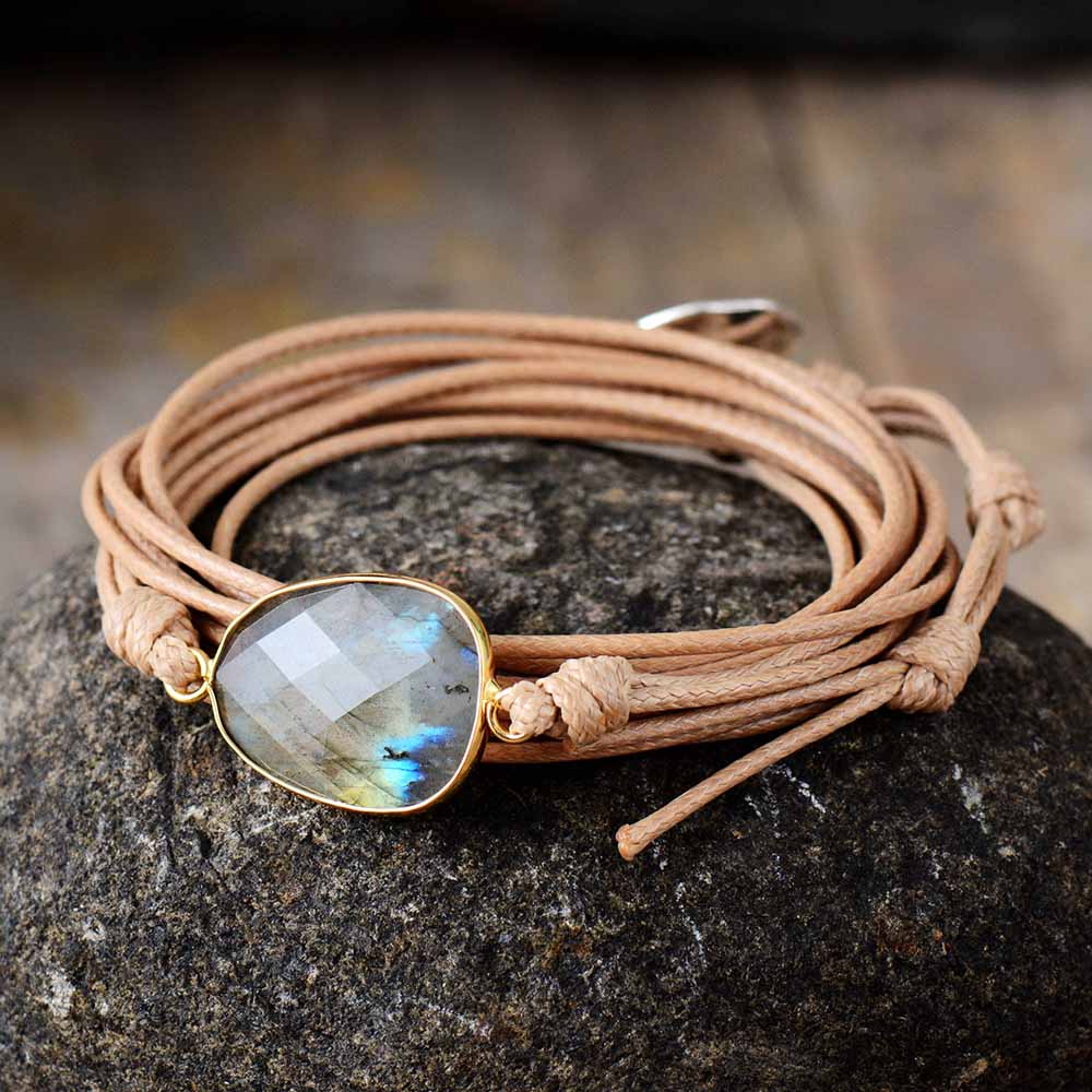 Ocean Breeze Bracelet | Labradorite and Green Opal 1