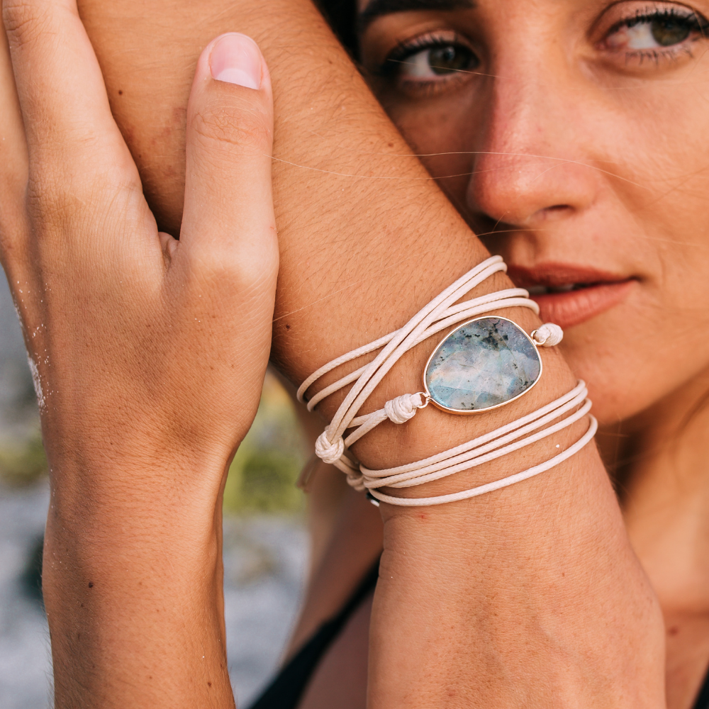 Ocean Breeze Bracelet | Labradorite and Green Opal 2