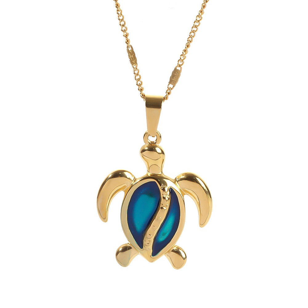 Ocean Dreams Turtle Necklace | Gold-tone Metal 1