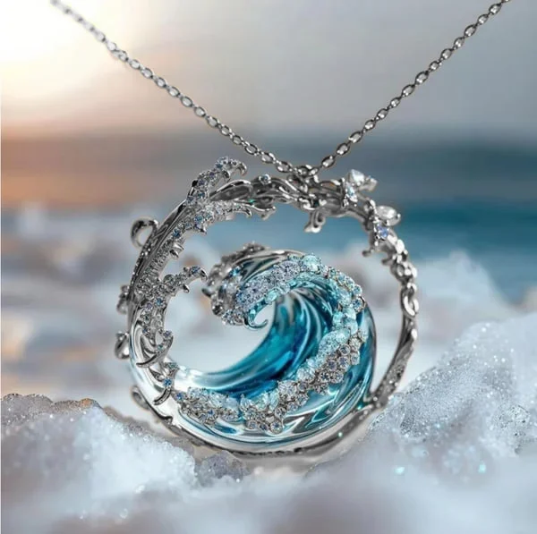 Ocean's Elegance Necklace | Handcrafted Jewelry | Unique Design | Timeless Style 1