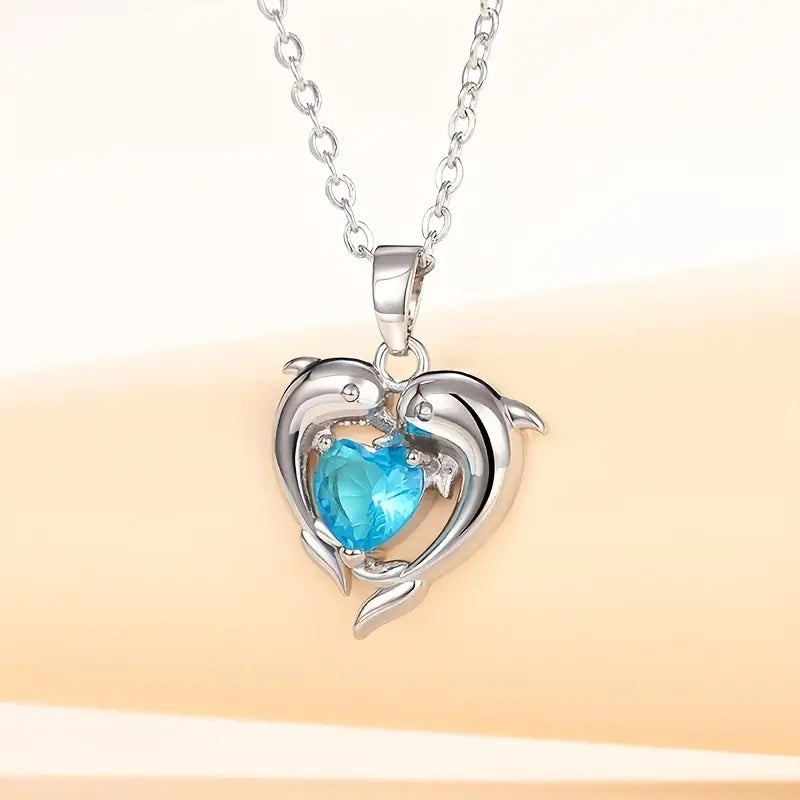 Oceanheart Twins Necklace | White Gold 0