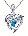 Oceanheart Twins Necklace | White Gold 1